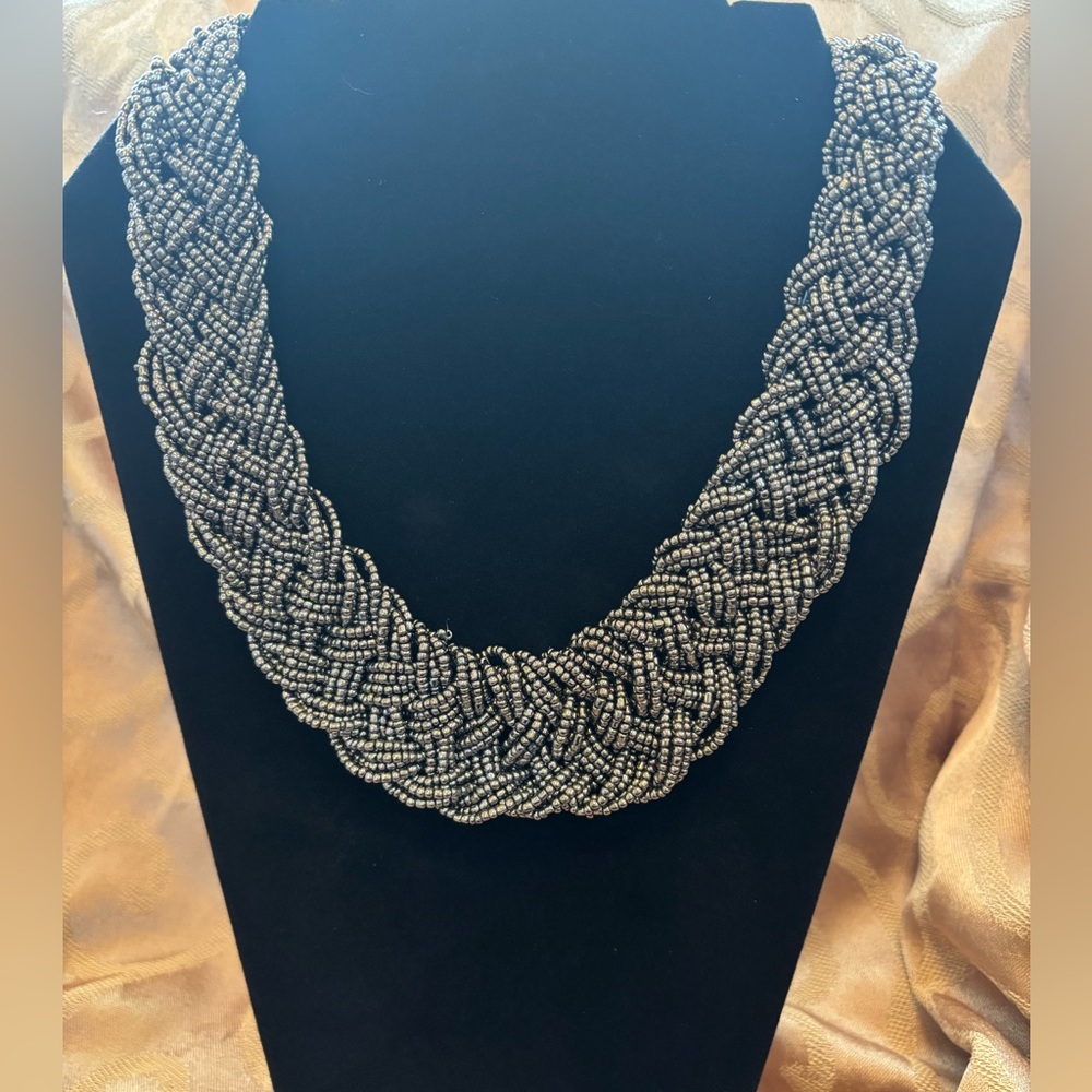 Vintage Twisted Silver‎ Necklace